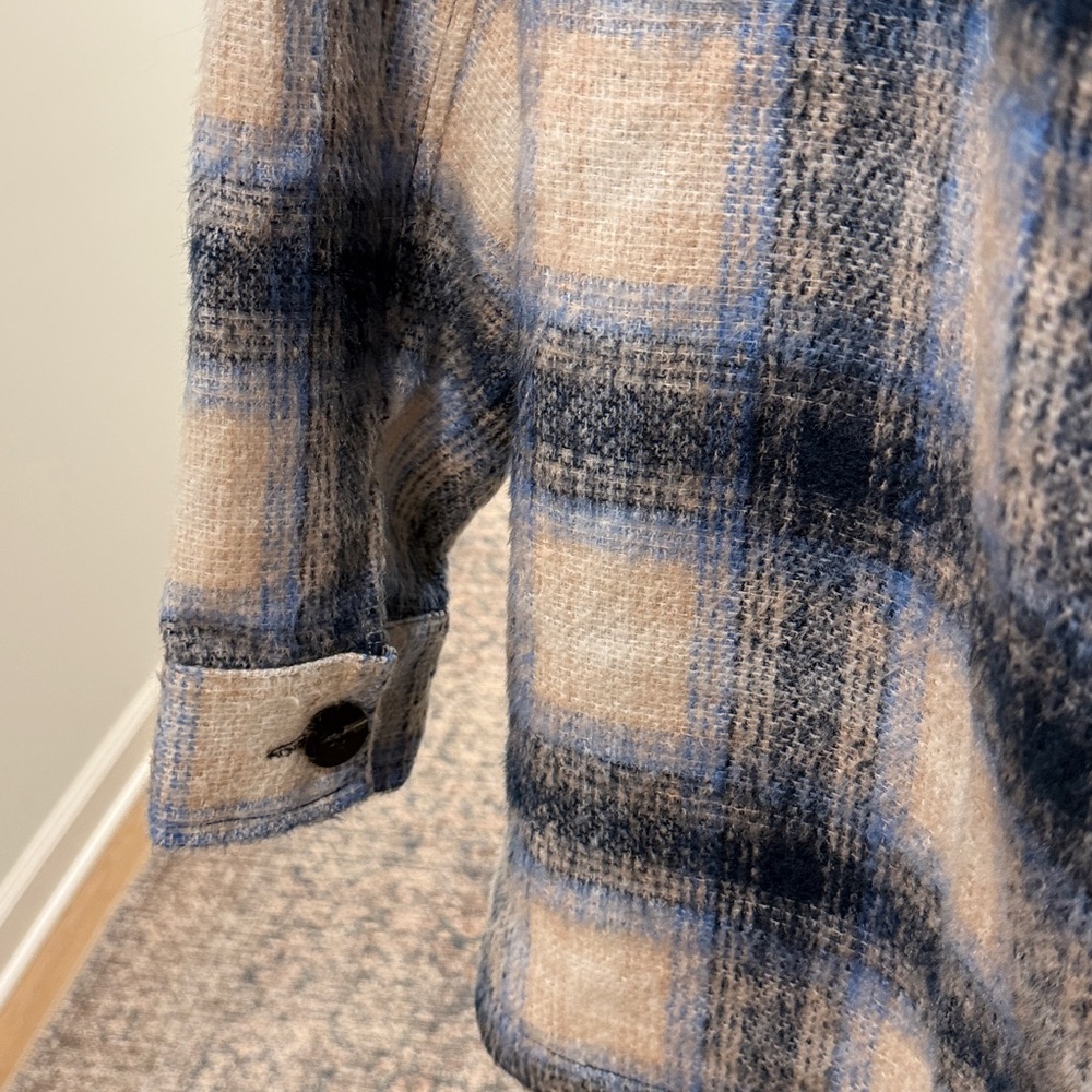 Oversized Flannel Shacket - Drop Shoulders - image 4